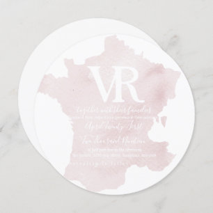 Convites Silhuette of France Invitation