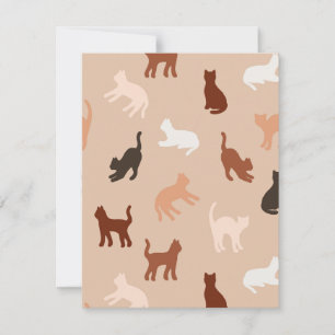Convites Silhute de gato