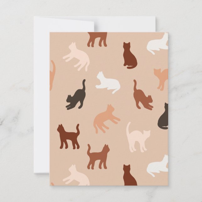 Convites Silhute de gato (Frente)