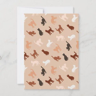 Convites Silhute de gato