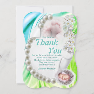 Convites Silky Ivory Pearl Baby Do Que Você