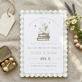 Convites Silly Goose New Chapter Spring Baby Shower 