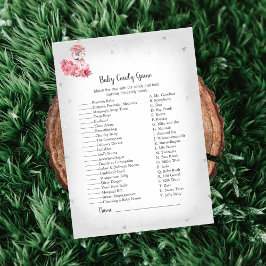 Convites Silver Flamingo Ballerina Baby Candy Jogo de Chá