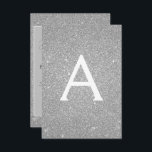 Convites Silver Glitter Sweet 16 Salve a data<br><div class="desc">Silver Sparkle Glitter Doce Dezesseis Monogramas Nome e Salva Inicialmente o Convite de aniversário de Data. Este convite é perfeito para a Festa de aniversário Sparkle Glitter Sweet 16,  que procura celebrar no estilo.</div>