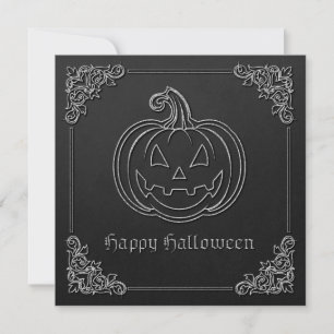 Convites Silver Jack O' Lanterna Halloween