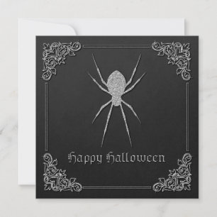 Convites Silver Spider Halloween