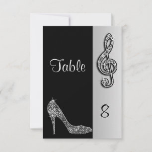 Convites Silver Stiletto & Treble Cleft