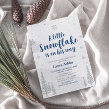 Silver Winter Wonderland, Chá de fraldas Garoto