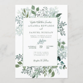 Convites Silvery Green Eucalyptus Wedding