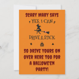 Convites Sim, Eu Posso Dirigir Um Manual Diz A Bruxa