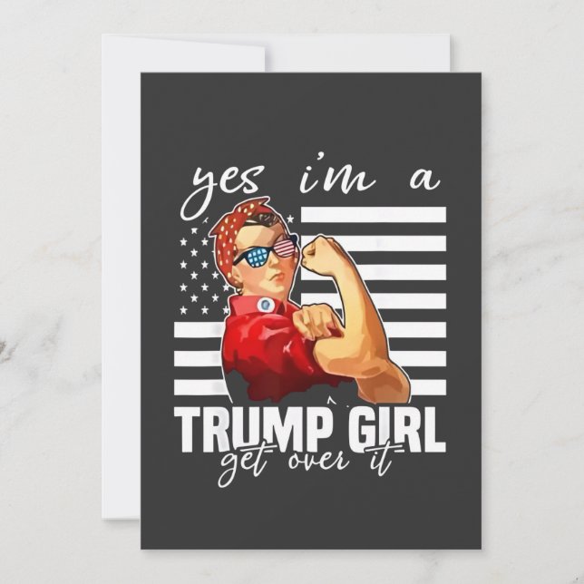 Convites Sim, eu sou uma Trump Girl. (Frente)