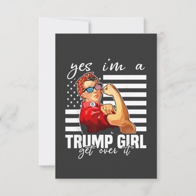 Convites Sim, eu sou uma Trump Girl. (Frente)