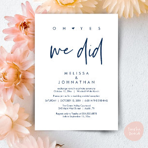 Convites Sim, fizemos, Recepção de casamento Janta Dançando