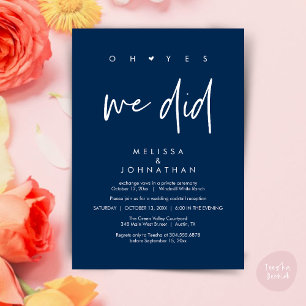 Convites Sim, fizemos, Recepção de casamento Janta Dançando