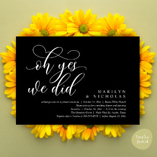 Convites Sim, Nós Fizemos, Jantar e Festa de Casamento Mode