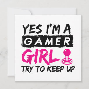 Convites Sim, sou uma garota gamer garota de jogos
