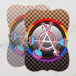 Convites Símbolo da Anarquia de Gênero, Emblema no Tabuleir