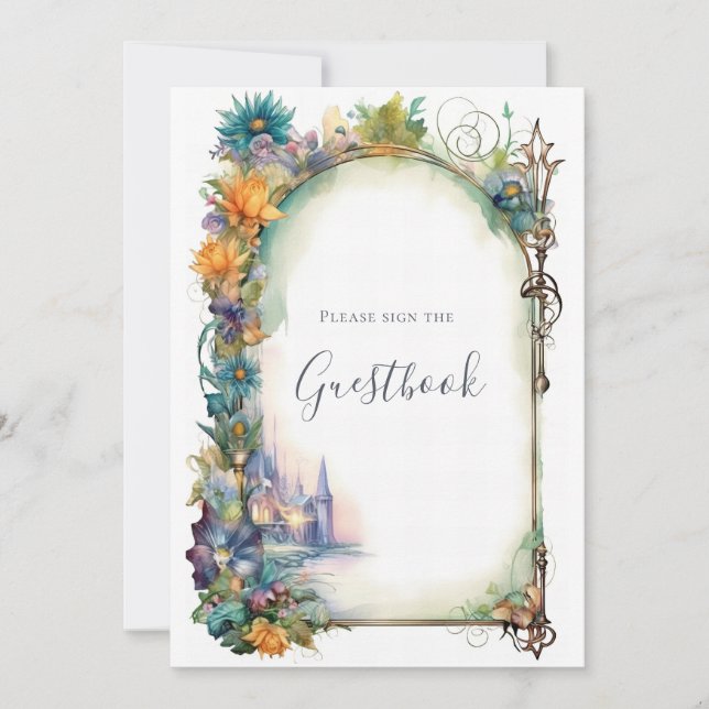 Convites Símbolo de Chá de fraldas Dragão do Storybook (Frente)