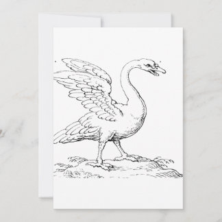 Convites Símbolo de Cisne de Amor e Fidelidade Arte Refinad