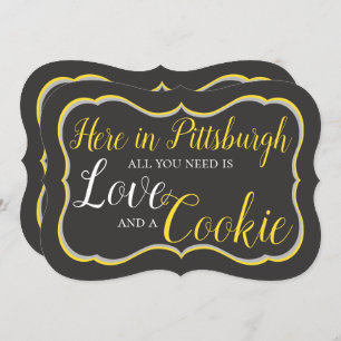 Convites Símbolo de Mesa Pittsburgh Cookie