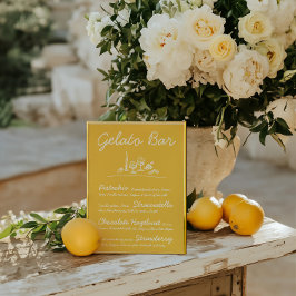 Convites Símbolo de Tabletop de Casamento Gelato Desenho Re