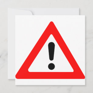 Convites Símbolo de Triângulo de Atenção