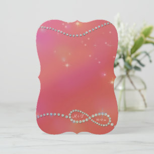 Convites Símbolo Infinito de Símbolo de Amor Luminoso Inf