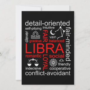 Convites Símbolo Libra Zodiac