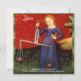 Convites Símbolo Libra Zodiac Escala Festa de aniversário