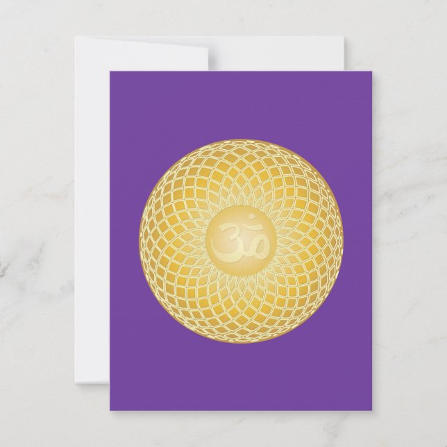 Convites Símbolo Om impressionante (Frente)