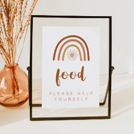 Convites Símbolo TINLEY Boho Terracotta Comida arco-íris Me