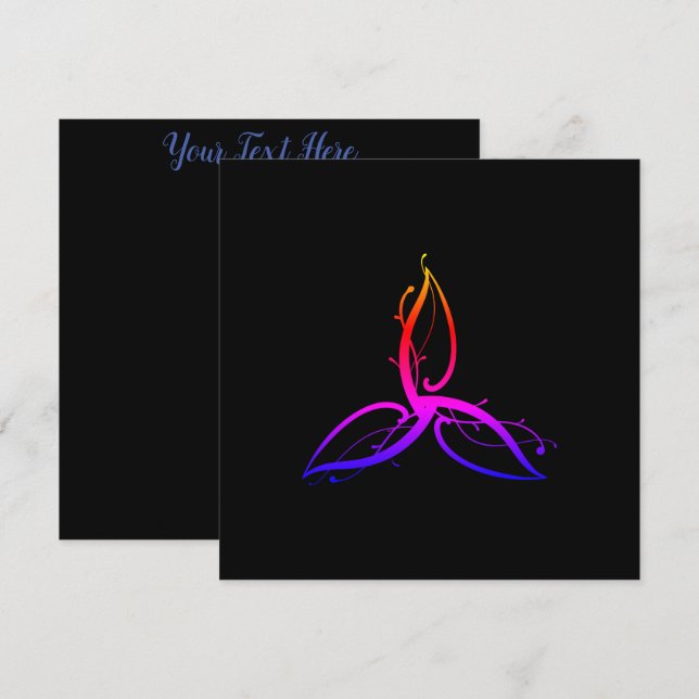 Convites Símbolo Triquetra Odin Norse Wicca (Frente/Verso)