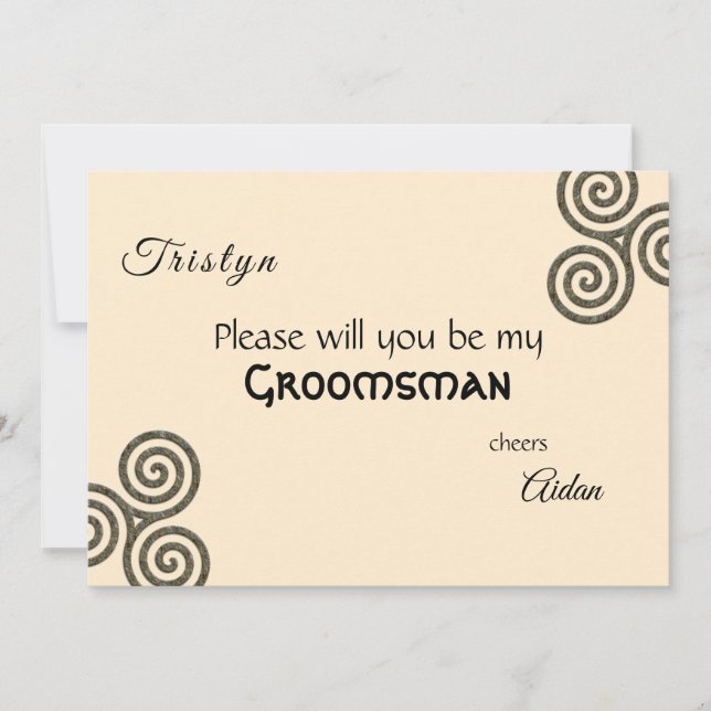 Convites Símbolos celestes e folhagem em creme (Frente)