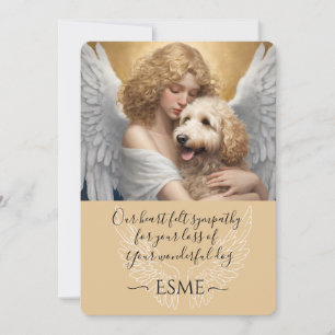 Convites Simpatia pela perda de Ouro Doodle Angel Art
