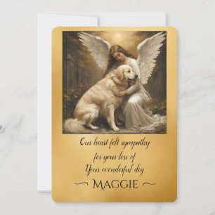 Convites Simpatia pela perda de Ouro Retriever Angel Art