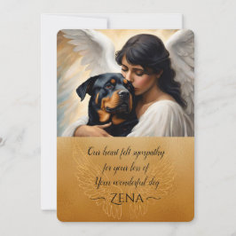 Convites Simpatia por Perda de Arte Anjo Rottweiler