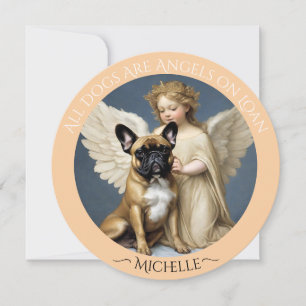 Convites Simpatia por Perda do Bulldog Francês Personalizad