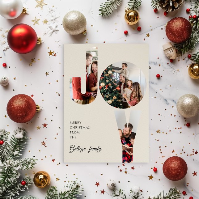 Convites Simple Aesthetic Family Photo Christmas Card (Criador carregado)