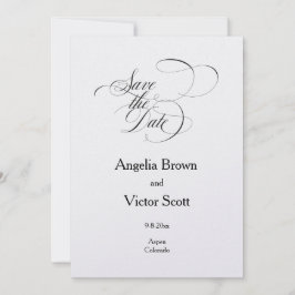 Convites Simple Classic Love Birds Save the date Invitation