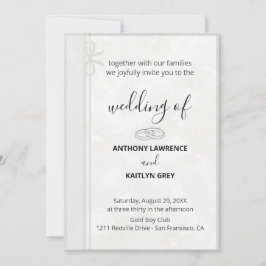 Convites Simple Classic Wedding Invitation – Custom