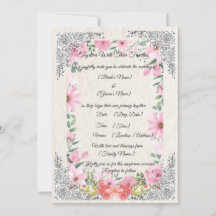 Simple Elegant Indian Wedding Invitation | Traditi