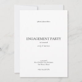 Convites Simple Engagement Party Invitation