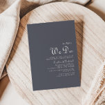 Convites Simple Evening Boho Before We Do<br><div class="desc">This simple evening boho before we do invitation is perfect for a rustic wedding rehearsal celebration. The design features an elegant calligraphy font in a blue background to embellish your event.</div>