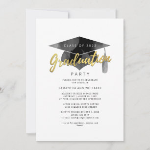 Convites Simple Graduation 2025 Minimalist Party (Formando 