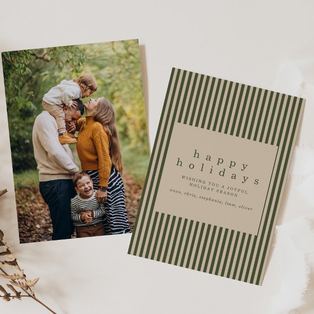 Convites Simple Holiday Card with Photo (Criador carregado)