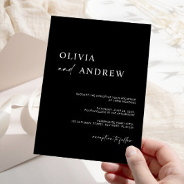 Convites Simple Minimalist & Modern | Wedding Invitation