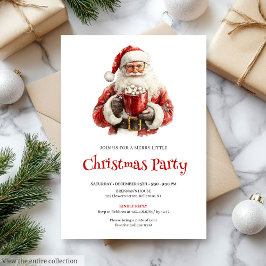Convites Simple Santa Claus Editable Christmas Office Card