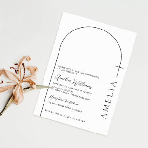 Convites Simples bismo cruzado de meio arco