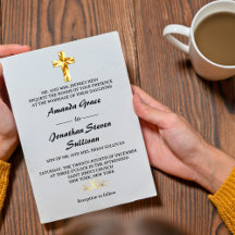 Simples Bodas de Natal em Ouro Cruz Cristã Casamen