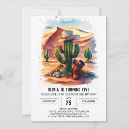 Convites Simples Boho Cowboy Birthday